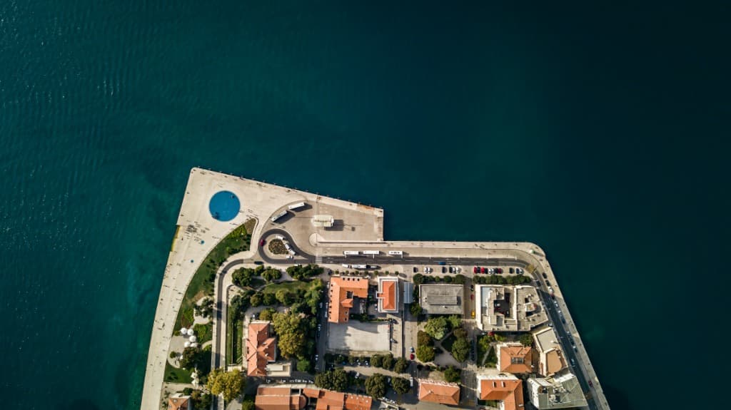 Poluotok Zadar iz zraka